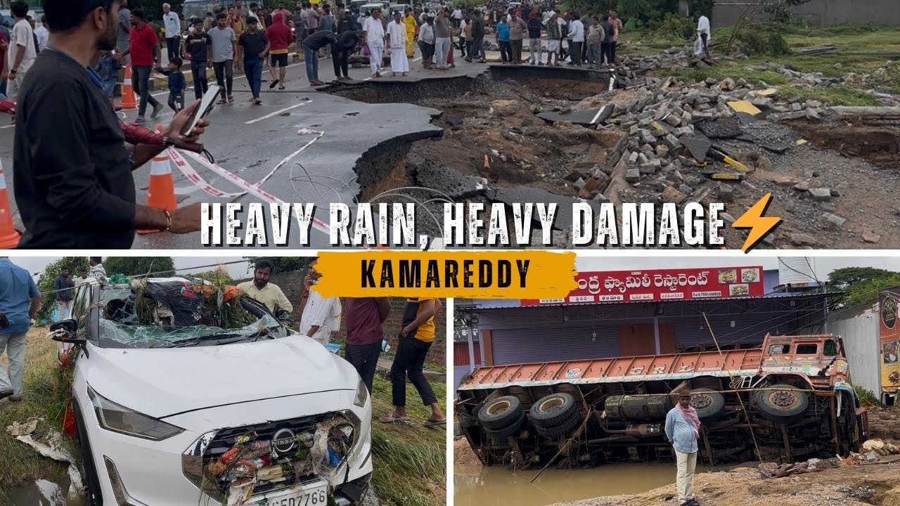 Kamareddy Heavy rain, heavy damage 😱 || angaar armaan || #kamareddy