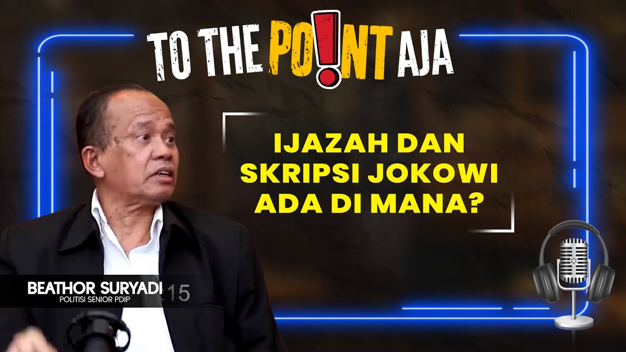 Ijazah dan Skripsi Jokowi Diduga Cetakan Pasar Pramuka, Ada di Mana? | To The Point Aja