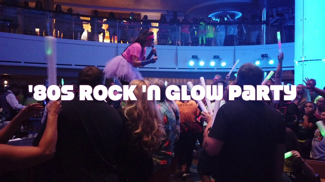 80's Rock 'n Glow Party | Carnival Vista | Kyndall Fire
