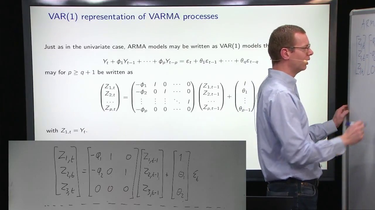 02417 Lecture 9 part D : VARMA(p,q) as VAR(1) model