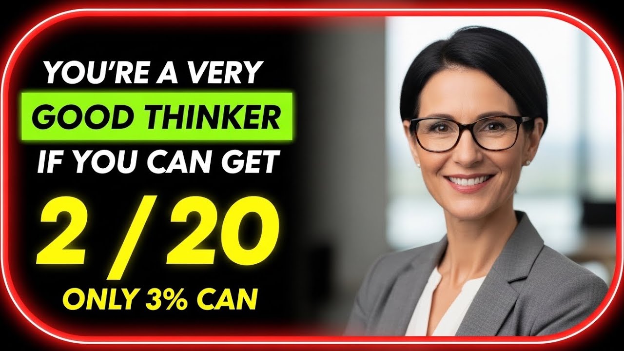 Only Smart Minds Can Get 2/20 | Hard Brain Quiz Challenge
