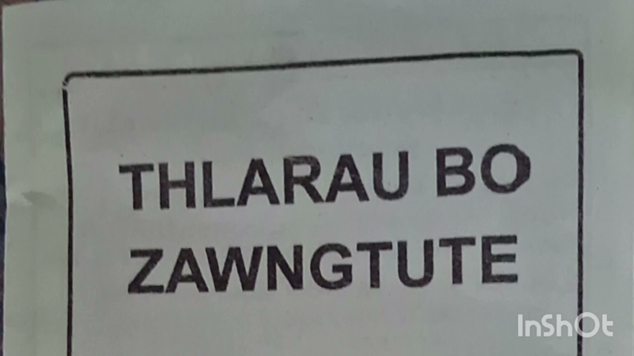 THLARAU BO ZAWNGTUTE INKHAWMPUI 15:2:2026 THUHRILTU REV. R. LALHMINGSANGA VLOG.