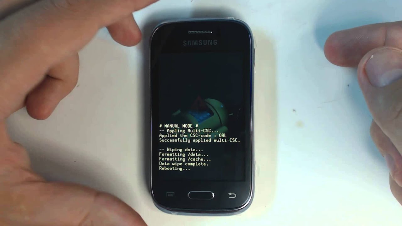Samsung Galaxy Young S6310 - How to reset - Como restablecer datos de fabrica