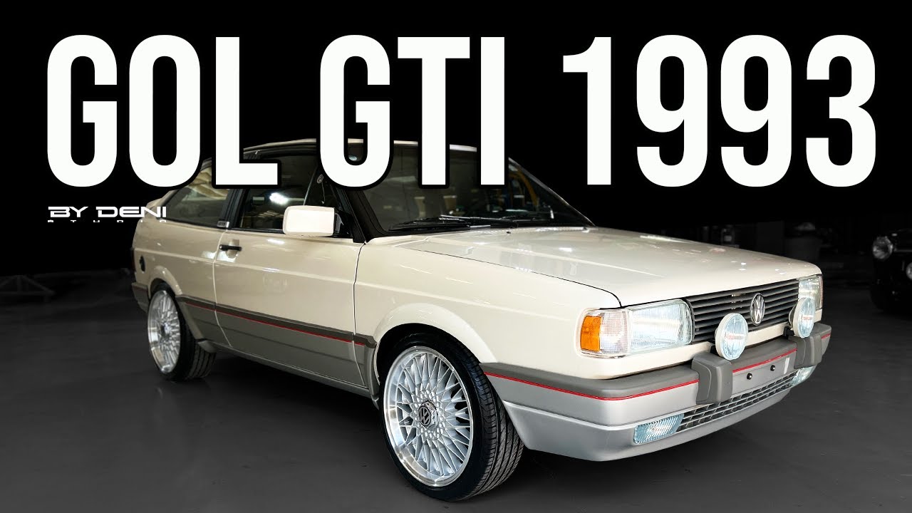 Gol GTI 1993 Branco Nacar: a pérola da Volkswagen restaurado no padrão original