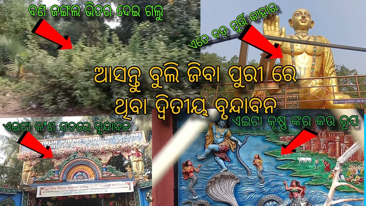 ଆସନ୍ତୁ ବୁଲିଯିବା ପୁରୀ ରେ ଥିବା ଦ୍ୱିତିୟ ବୃନ୍ଦାବନ😭||#vlog#viral #video#odia#odisha#vrindavan