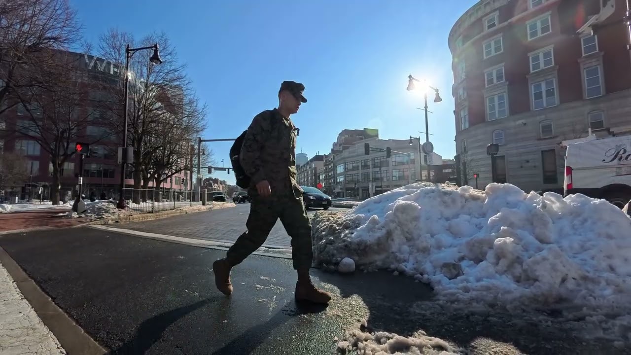 Winter Bike Commute into Downtown Boston