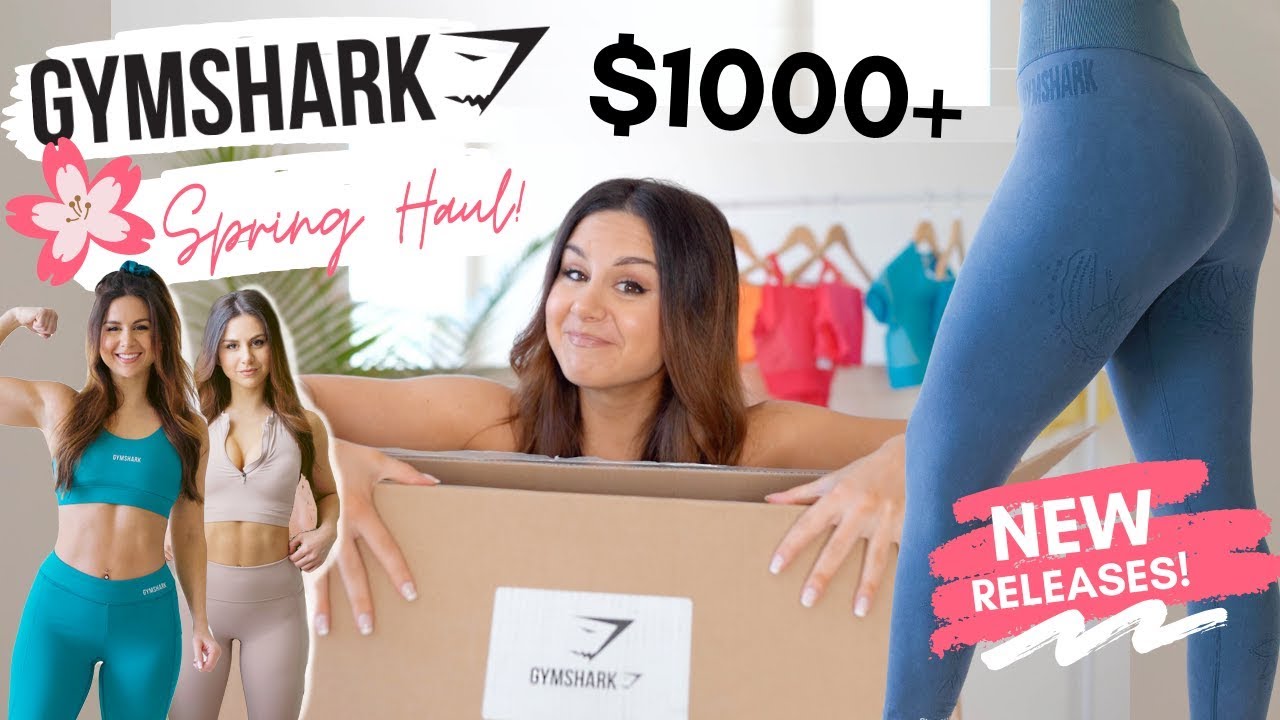 $1,000+ GYMSHARK SALE 2020 SPRING HAUL TRY ON REVIEW NEW RELEASES HITS AND MISSES | ASHLEY GAITA