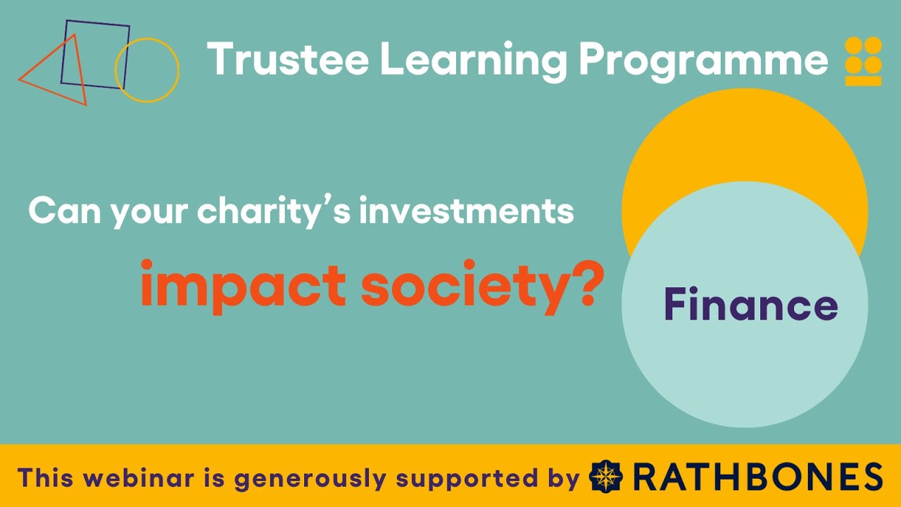 Trustee Learning Programme - Can Your Charities Investments Impact Society?