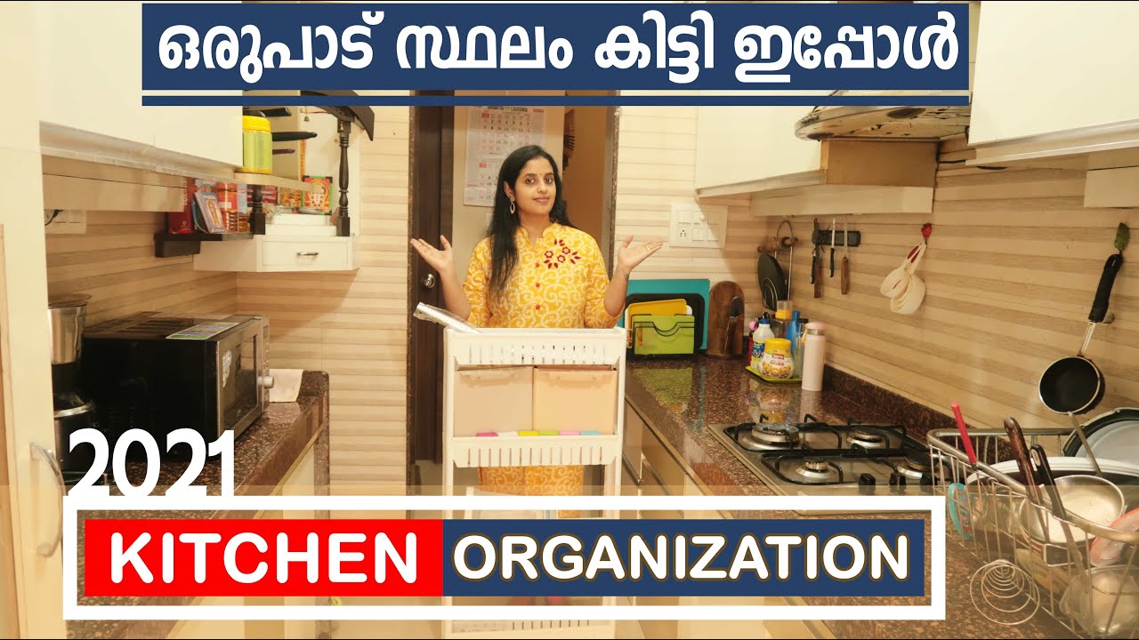 KITCHEN ORGANIZATION || SPACE SAVING ORGANIZERS IN KITCHEN || KITCHEN ORGANIZING TIPS MALAYALAM 2021