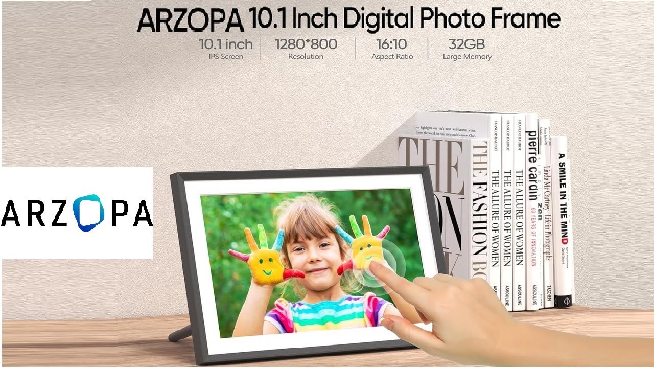Arzopa Digital Photo Frame With Touch Screen