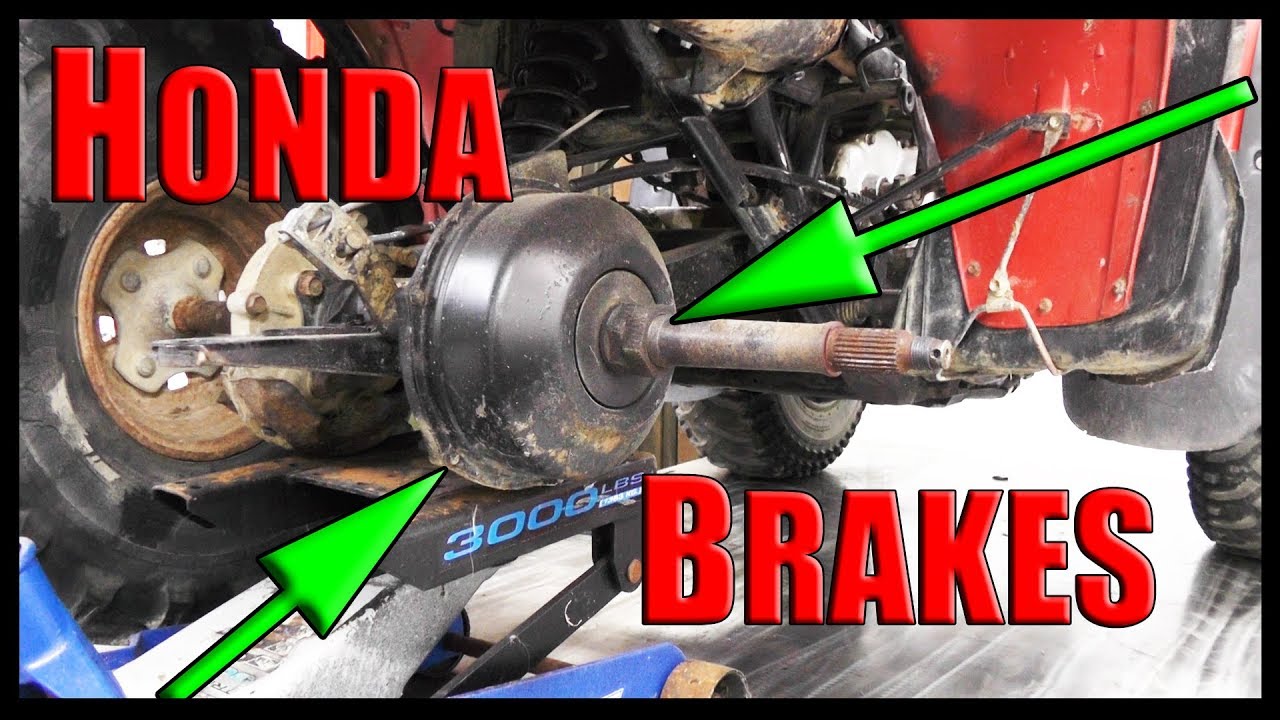 300 HONDA FOURTRAX ATV Rear Brake Change