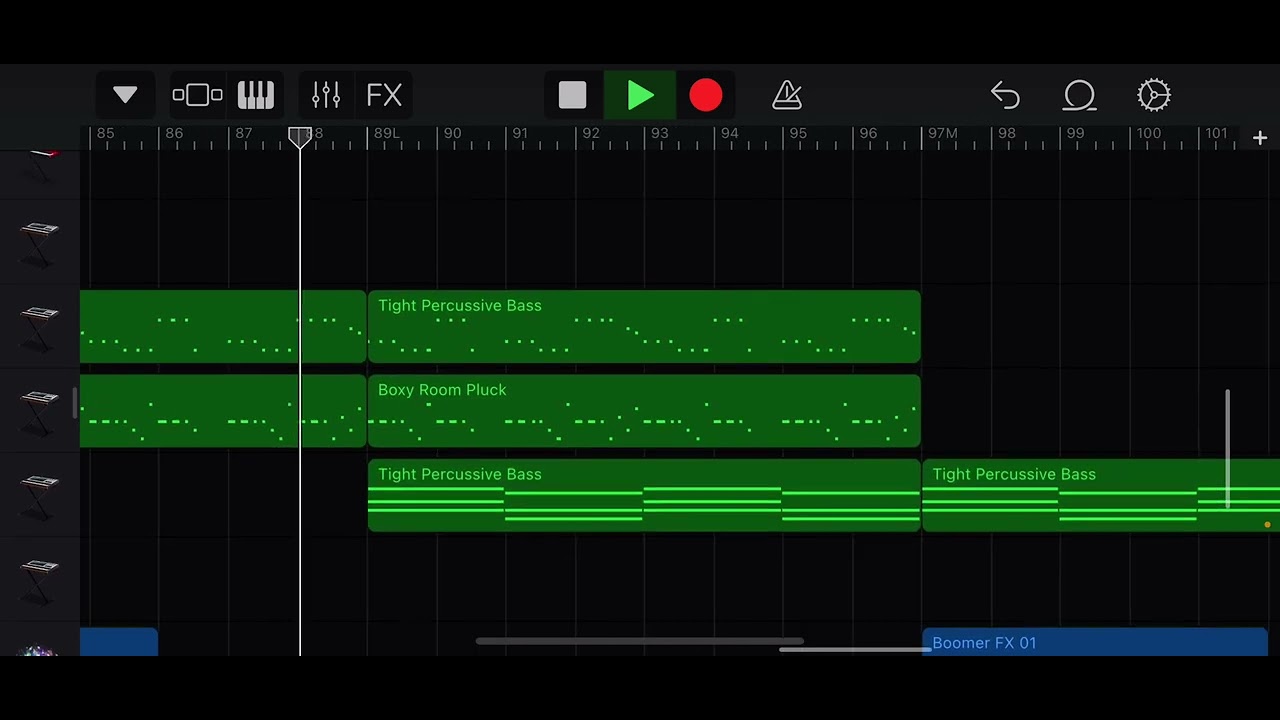 GarageBand - EDM/Latin track