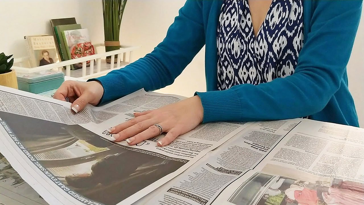 ASMR Newspaper Page Turning | Calming | No Talking
