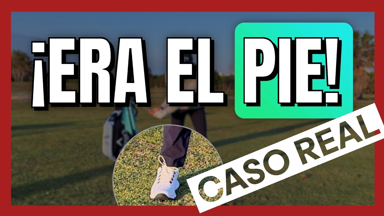 Solo cambiando ESTO del pie, su swing MEJOR&Oacute; al instante (caso real) #golf