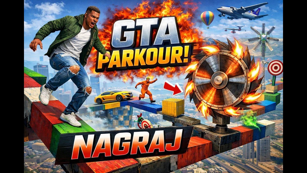 “GTA Parkour Mein Nirahua Prasad Ka Dimaag Short 🤯 | Jump Pe Jump Fail”|#gta #showtown
