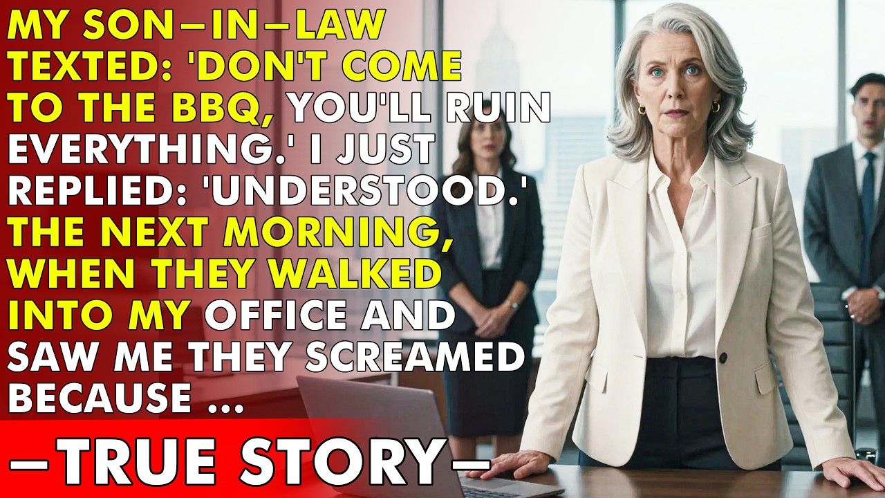My Son In Law Texted： ‘Don’t Show Up At The BBQ ’ On Monday, When They Walked Into My Office…