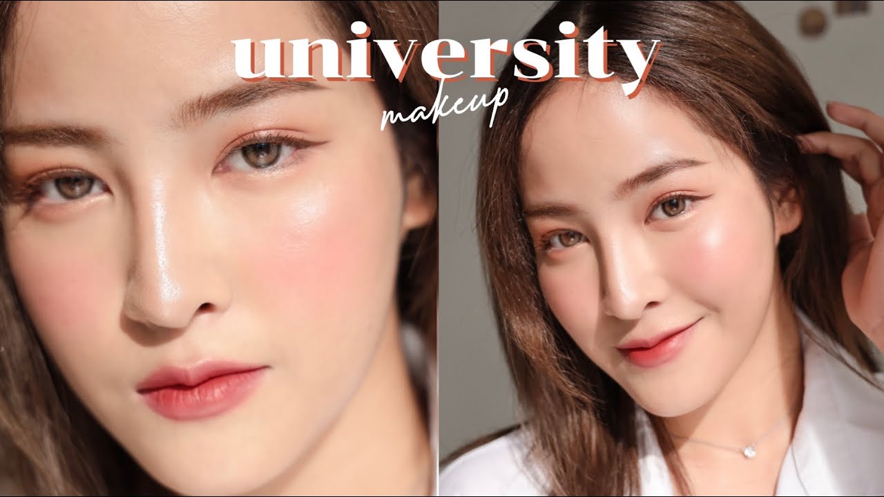 แต่งหน้าไปเรียนแบบง่ายๆ งานละมุน University makeup 🏫📚| Soundtiss