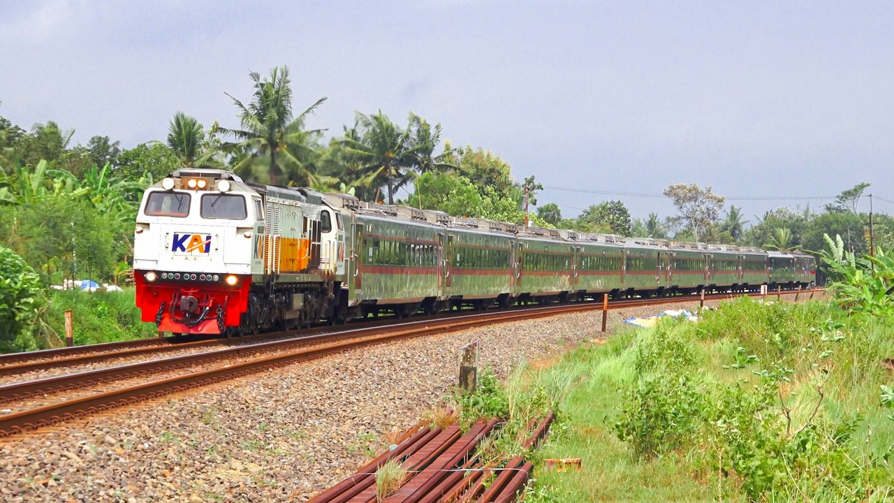 KERETA API PANJANG‼️ MENEMUKAN 28 KERETA API NGEBUT DI STASIUN DAN TEROWONGAN