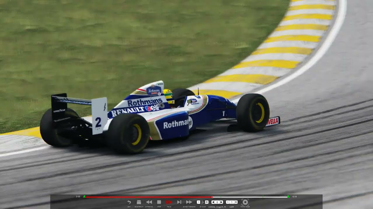 50 anos Gp do BRASIL - 1994 - Williams FW16-Renault V10 / A.Senna - TvCam