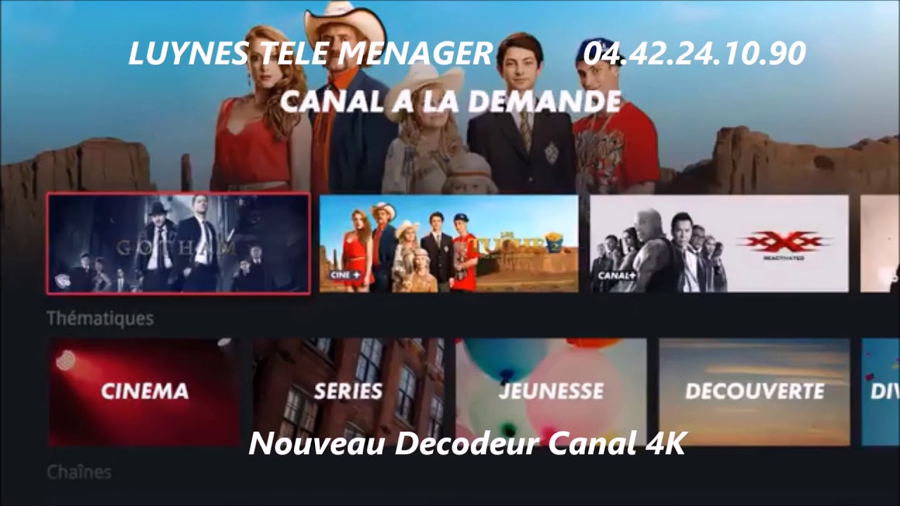 Dernier D&eacute;codeur CANAL 4K