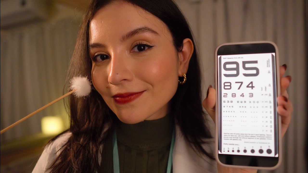 ASMR | exame dos nervos cranianos (roleplay, voz suave)