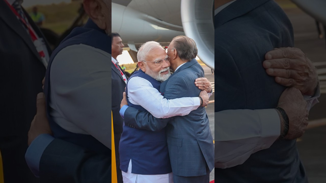 PM Modi received with a ceremonial welcome in Mauritius | #shorts