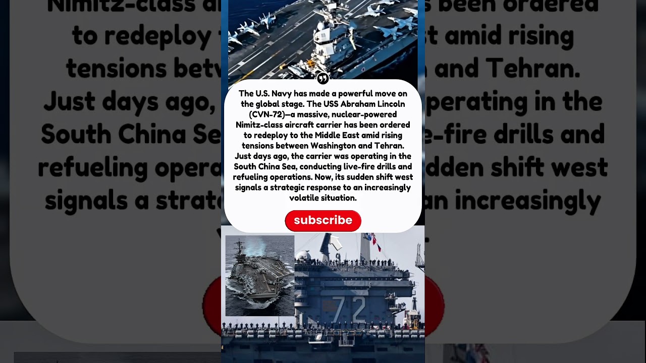 US Sends Nuclear Aircraft Carrier to Middle East 