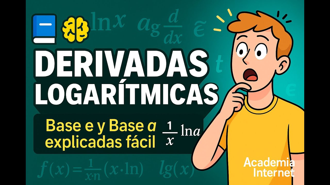 DERIVADA DE LA FUNCIÓN LOGARÍTMICA 📘 | Paso a Paso Explicado Fácil 🔥