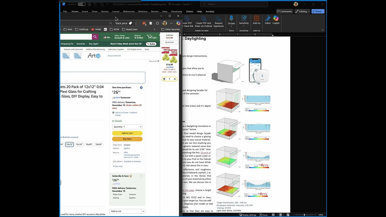 ARCH324. Climate Studio Daylighting Sim Intro