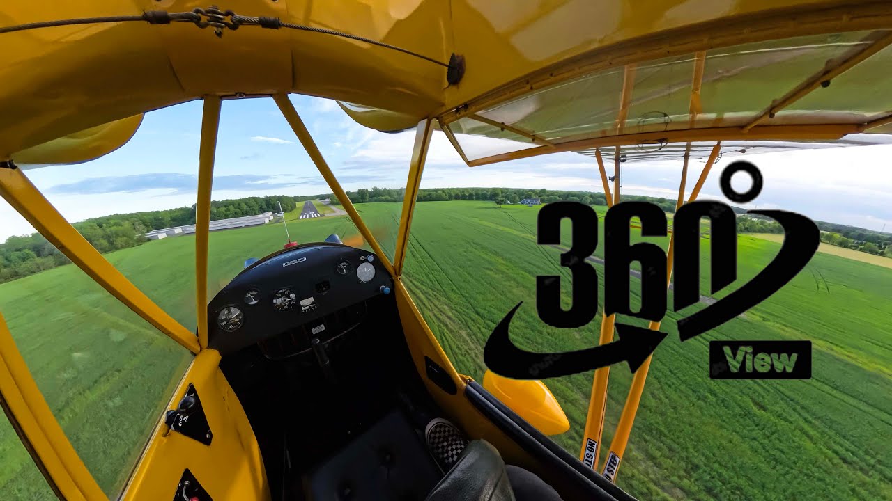 360º VR pattern work in the 1941 Piper J3 Cub