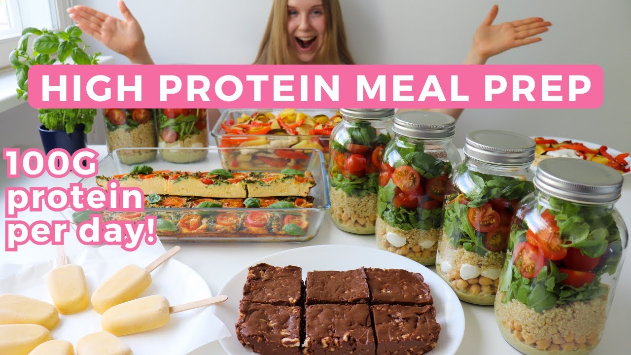 Easy Healthy & High protein Meal Prep | 100G protein per day!