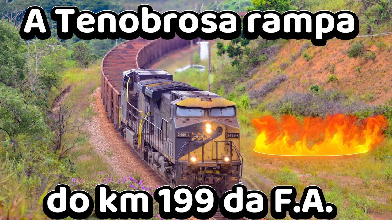 Rampa do KM 199: Desafio Clássico da Ferrovia do Aço para Trens Pesados #railway #railfans #trains