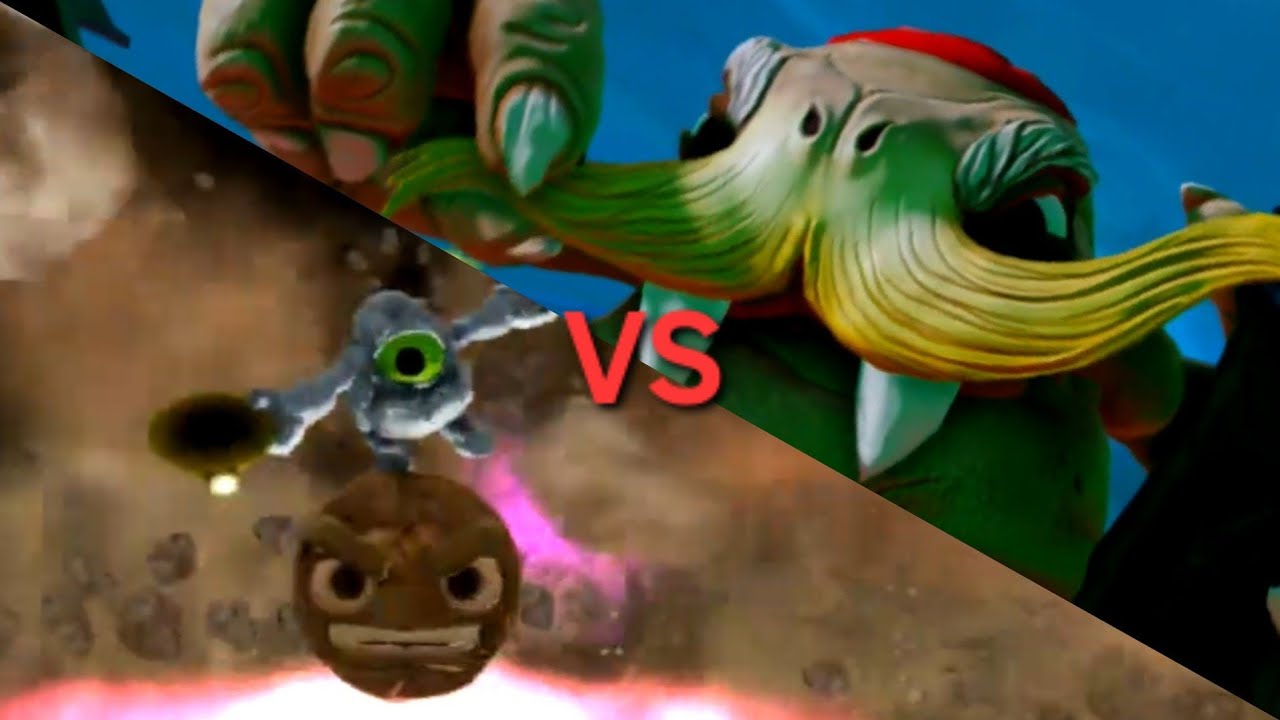 Skylanders nightmare Brawlurs VS Rocky Roll