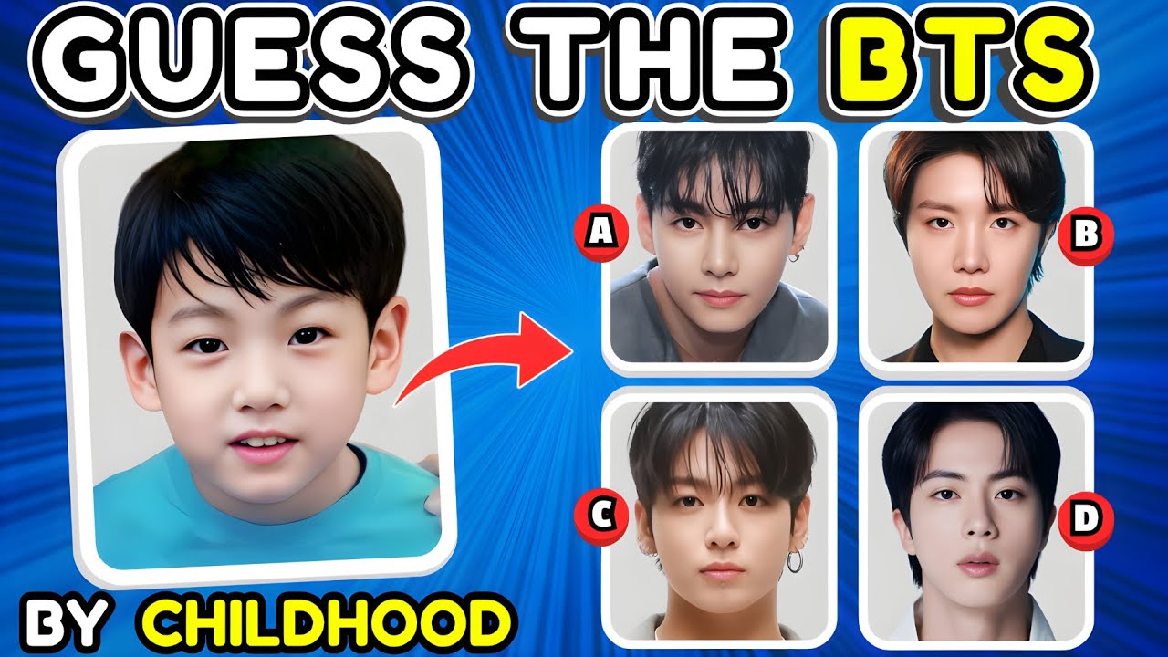 Сможете ли вы угадать участников BTS по детским фотографиям? 💜 | Викторина K-Pop 2025