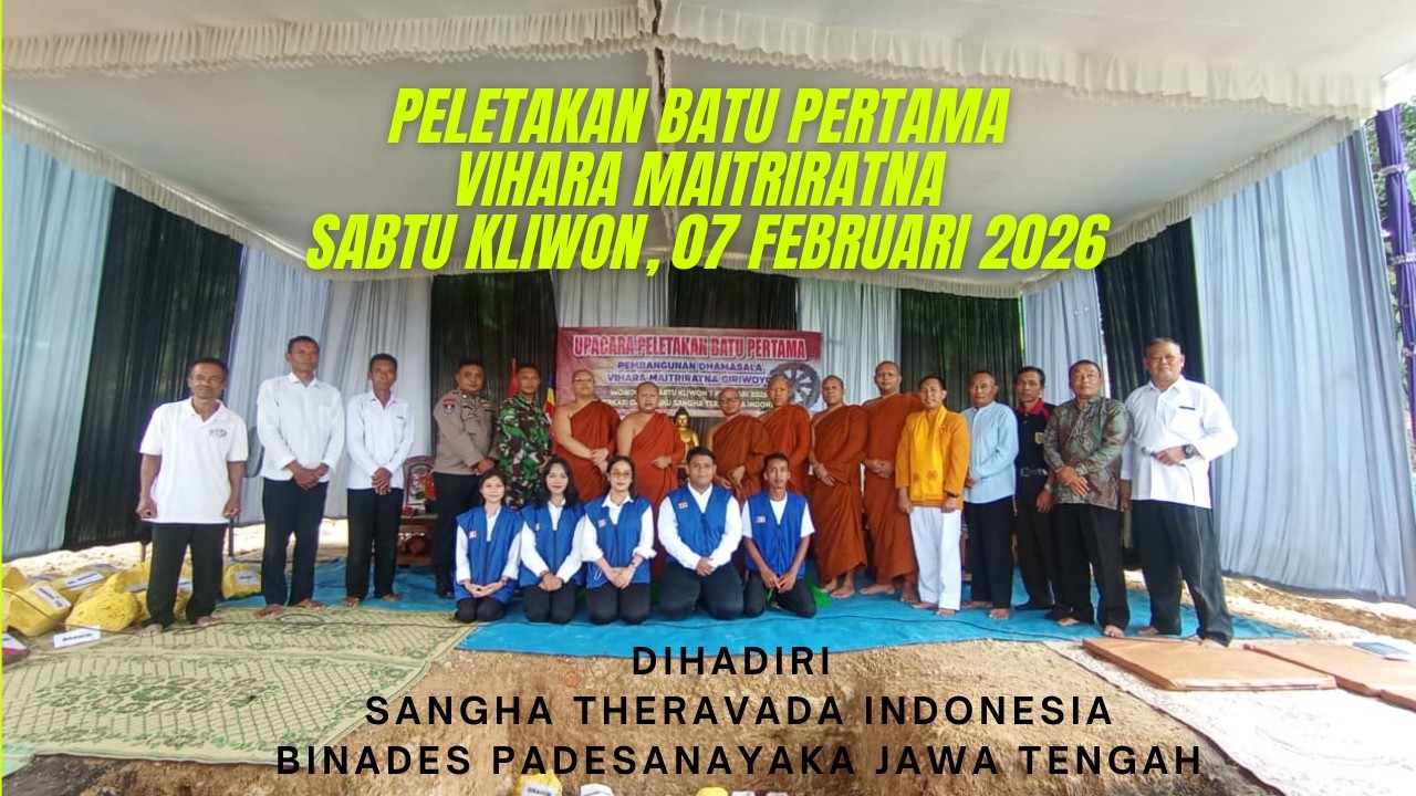 Peletakan Batu pertama Vihara Maitriratna sabtu kliwon, 07 februari 2026