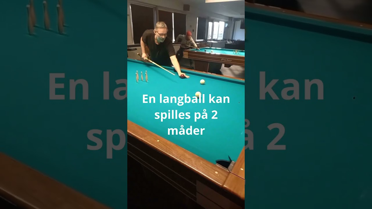 Langballer i keglebillard - kort video #billard #keglebillard