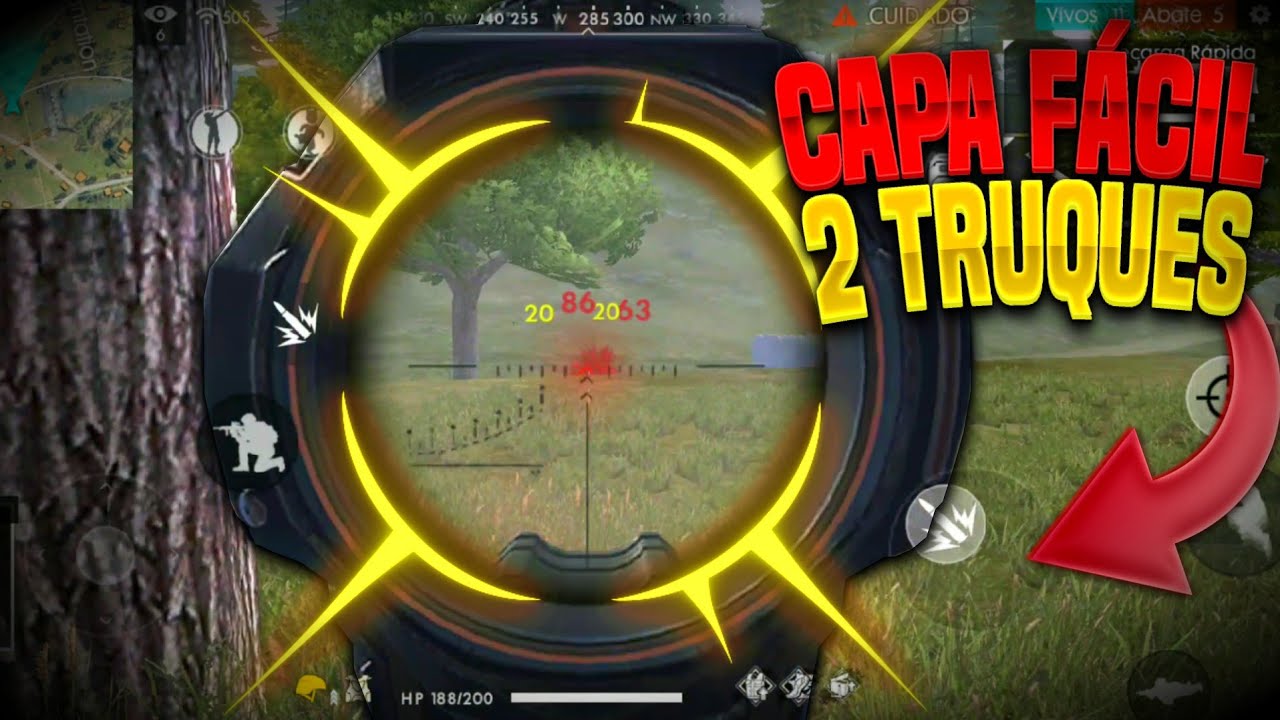 NOVO TRUQUE PRA DAR TIRO NA CABEÇA FACILMENTE! USANDO MIRA 4X NO FREE FIRE