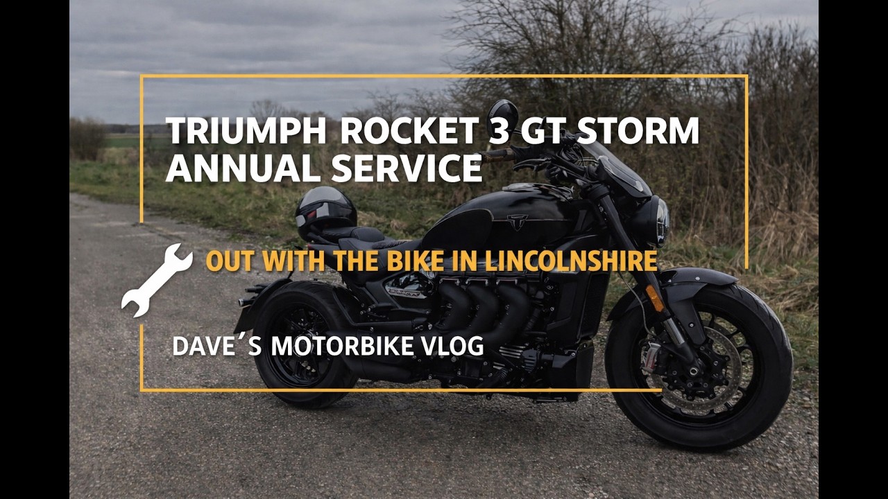 Triumph Rocket 3 GT Storm Ride Out | Lincolnshire Roads to Webbs Lincoln | Insta360 X5 camera trial