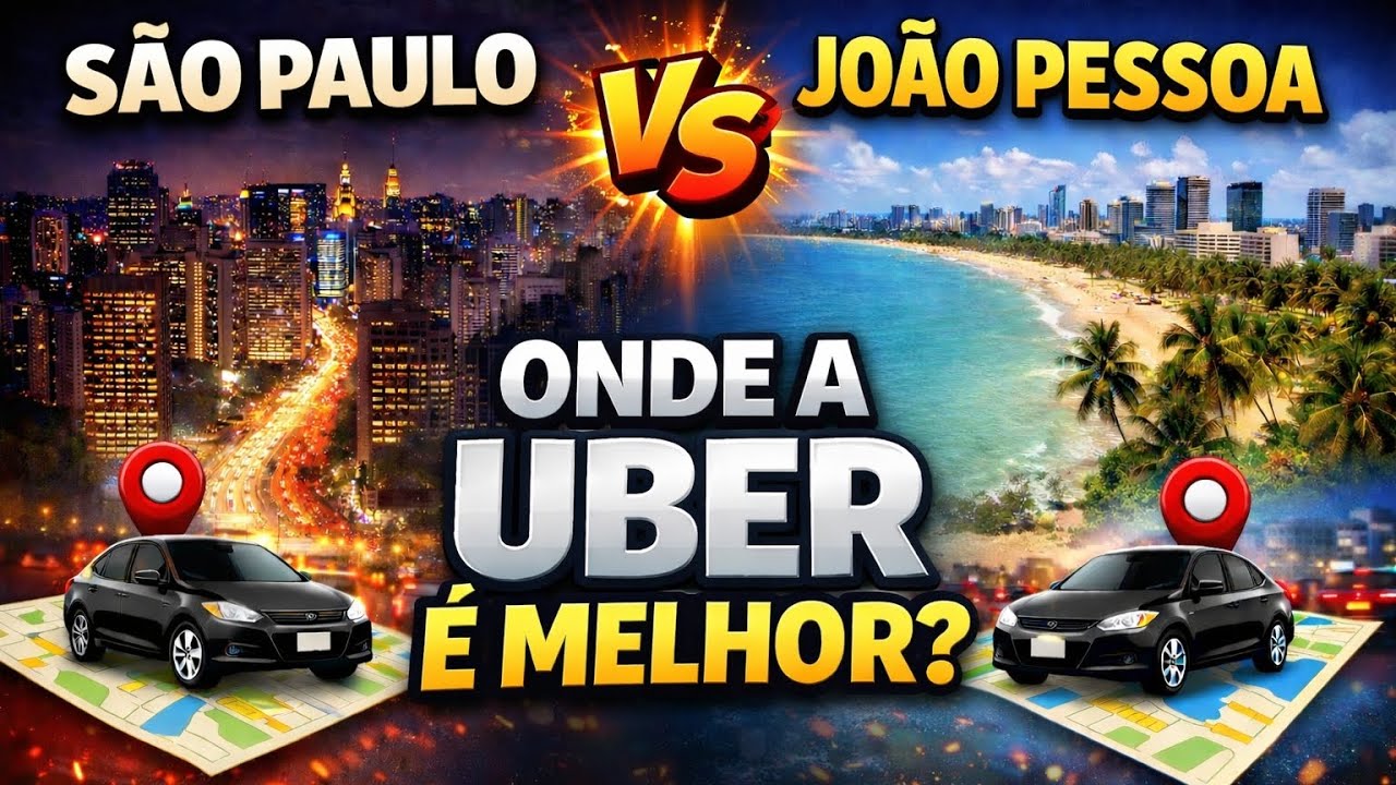 UBER E 99, SÃO PAULO OU JOÃO PESSOA, ONDE É MELHOR?