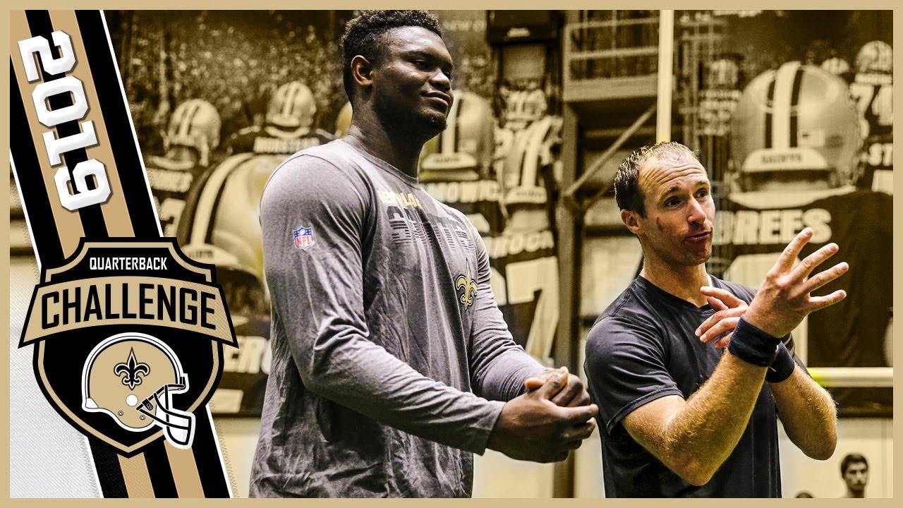 Zion Williamson, Alvin Kamara Join the Saints QB Challenge | 2019 EP 4