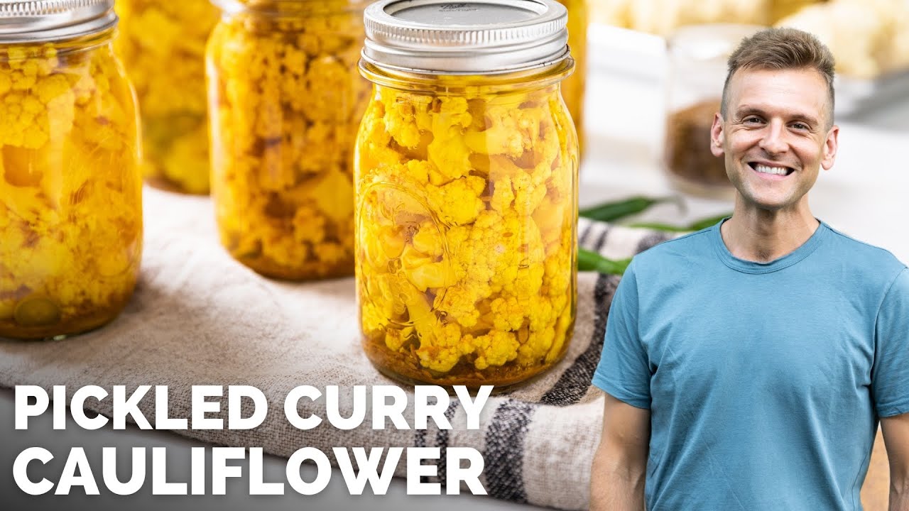How to Can Pickled Curry Cauliflower
