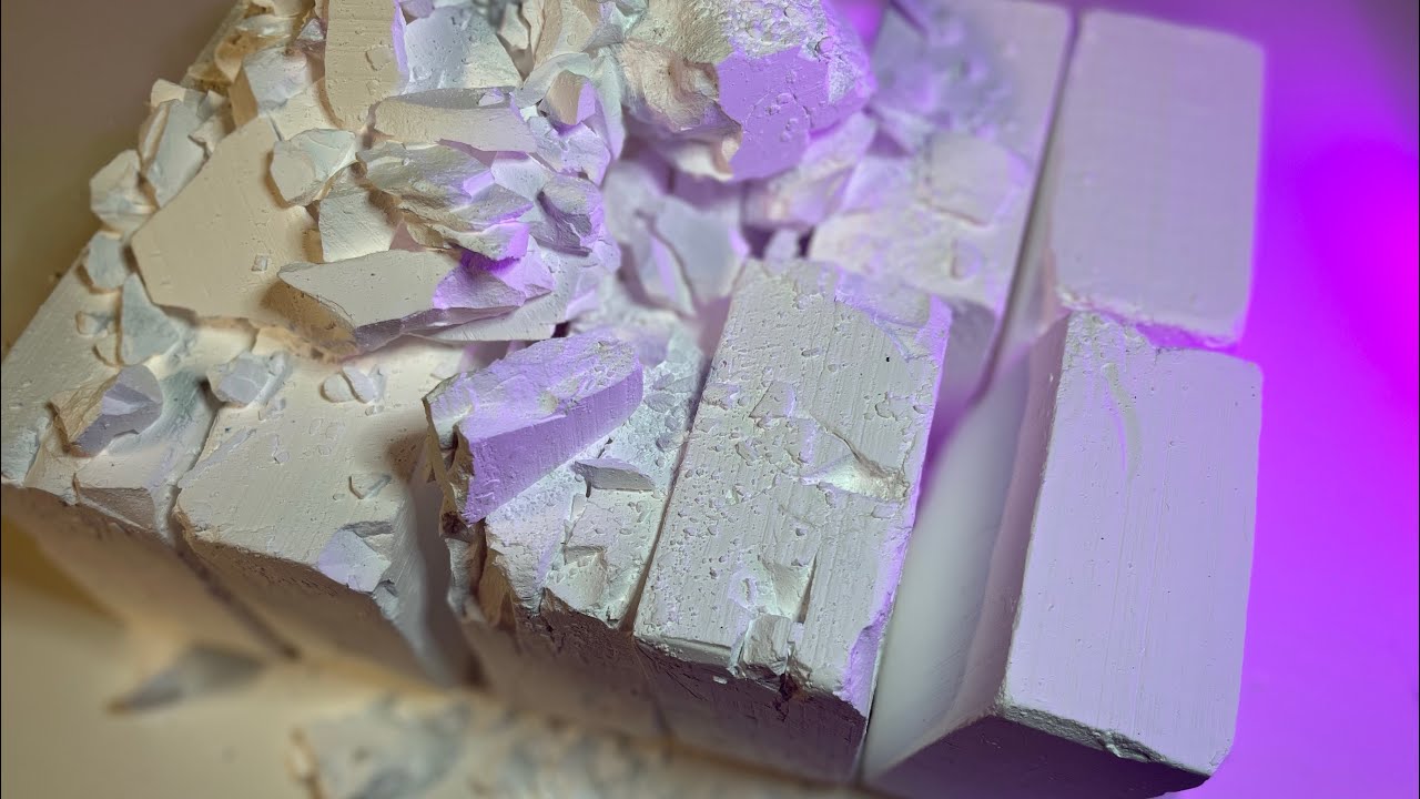 12 Block Flaky Chalkness Monster | Plain Jane Gym Chalk | ASMR