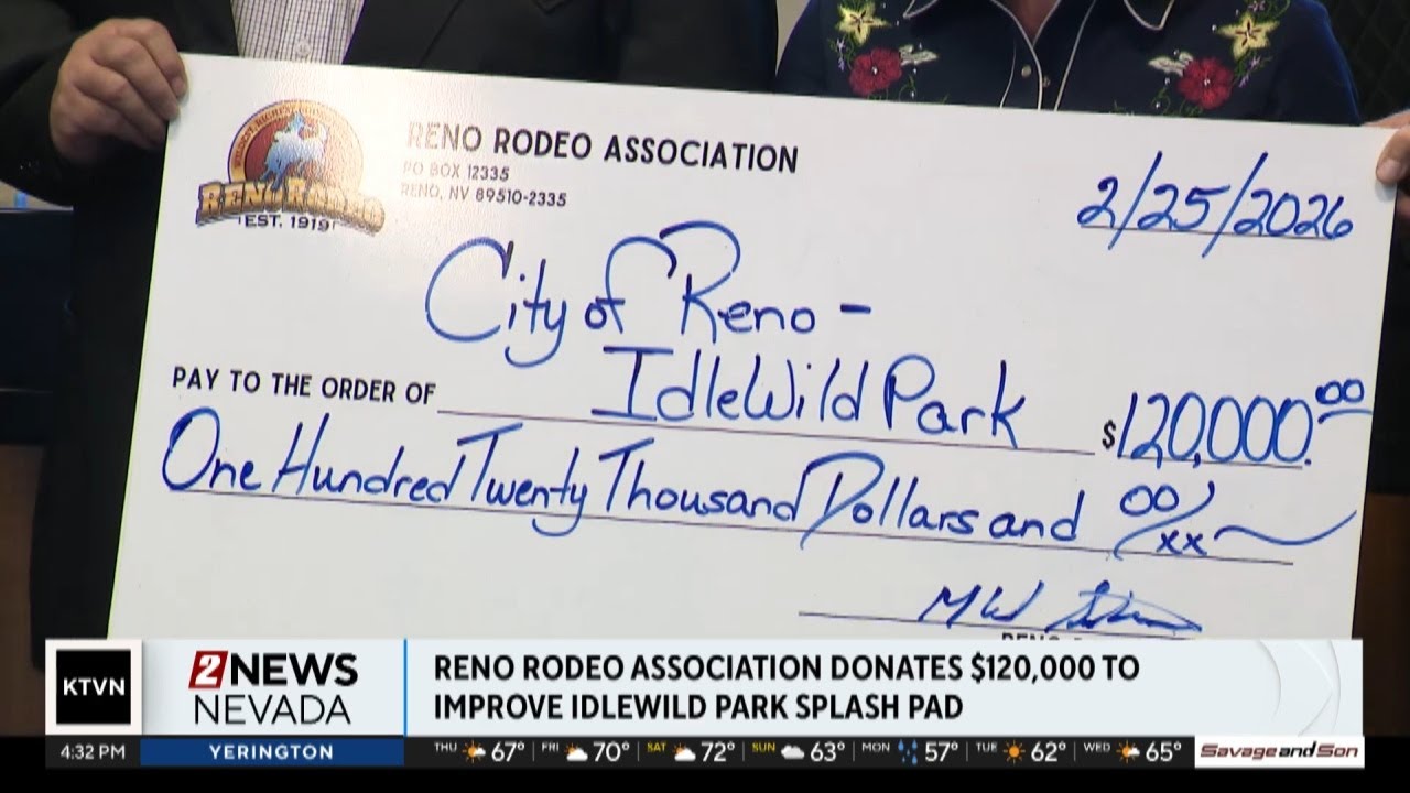 City of Reno accepted a $120,000 grant for improvements for the splash pad at Idlewild Park