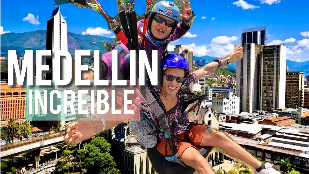 ¿Vale la pena MEDELLIN? Día extremo en BICICLETA y PARAPENTE 