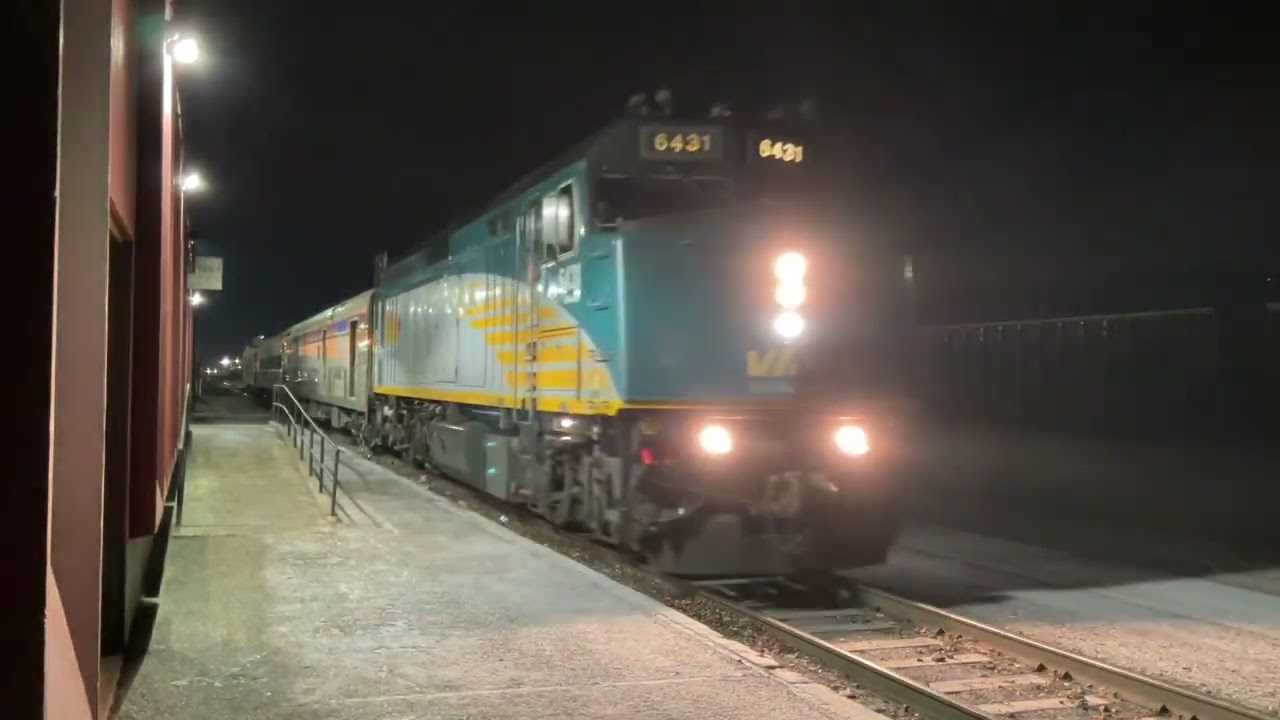 VIA 6 arriving in Prince George, 1/3/2024