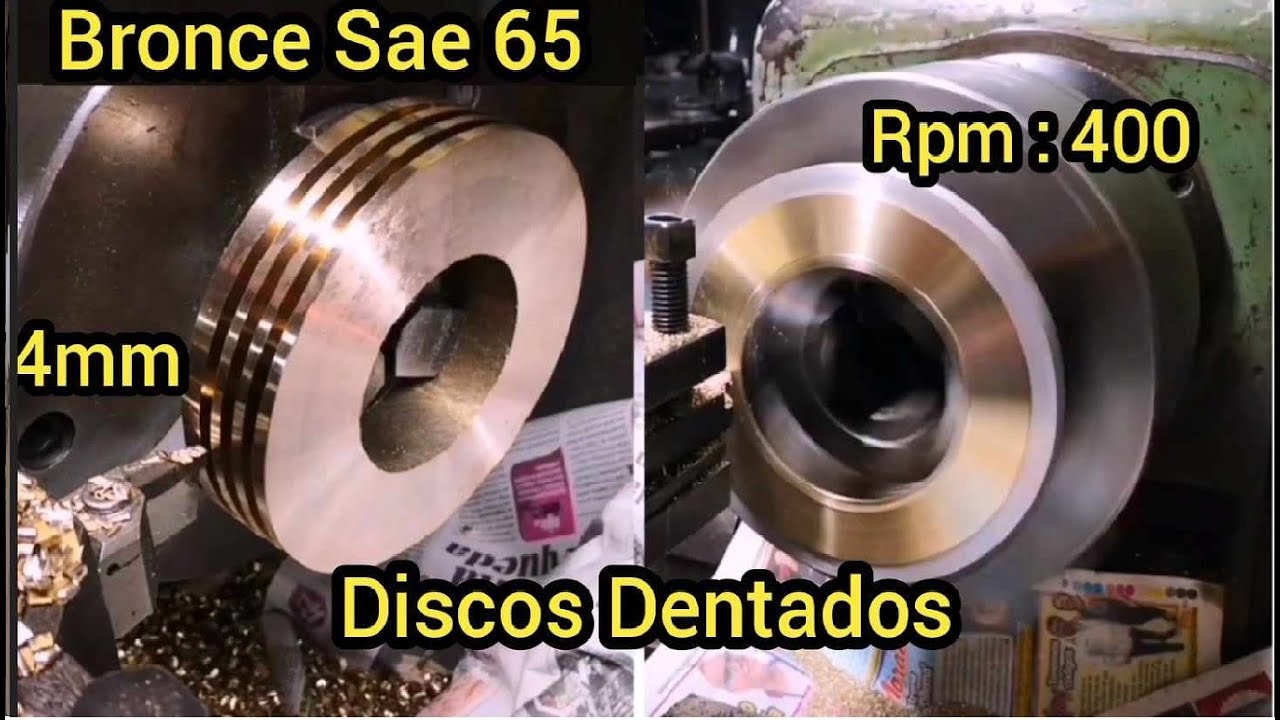 Maquinado de Bronce --- Dentado interior ---- #TorneriaMecánica#55