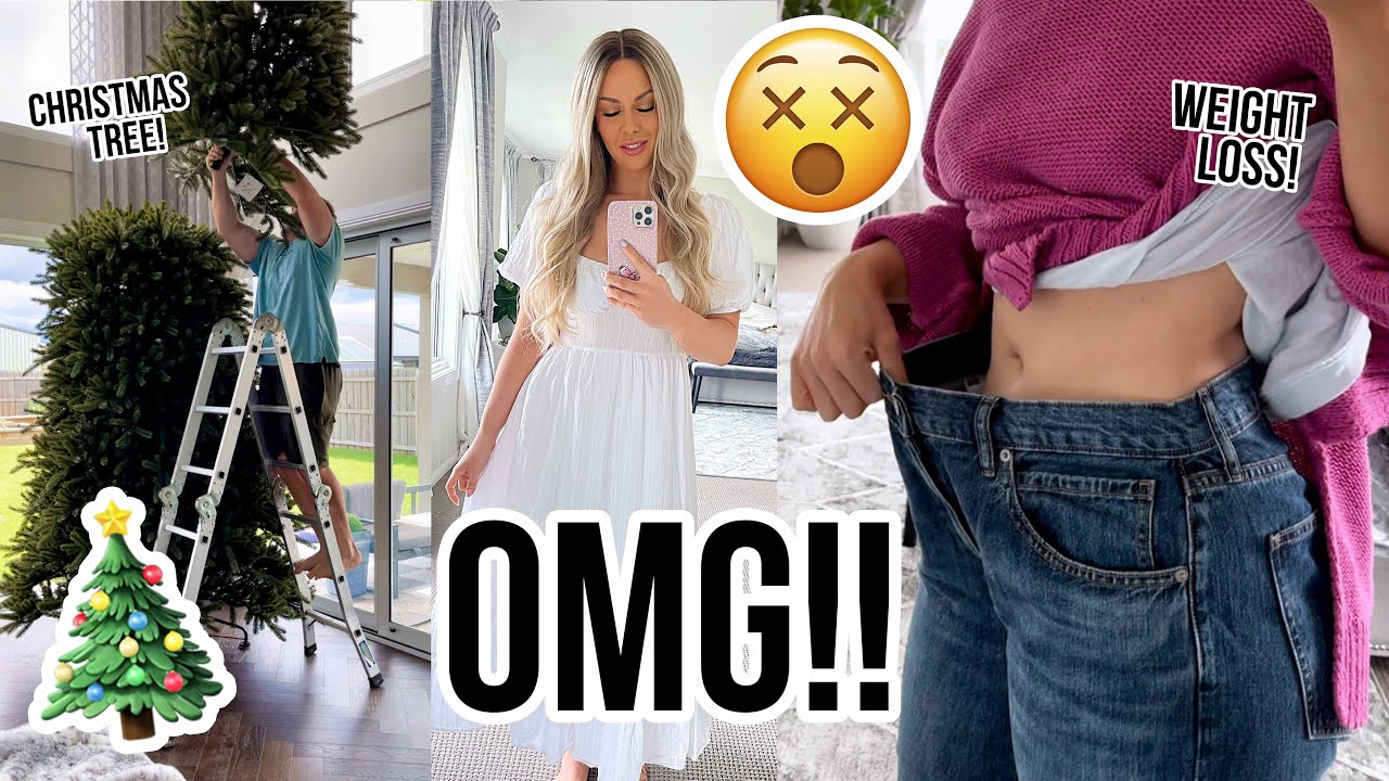 WEEKLY VLOG | Shopping Spree, My Obsession, Holiday Decorating & Losing Weight!! 😱