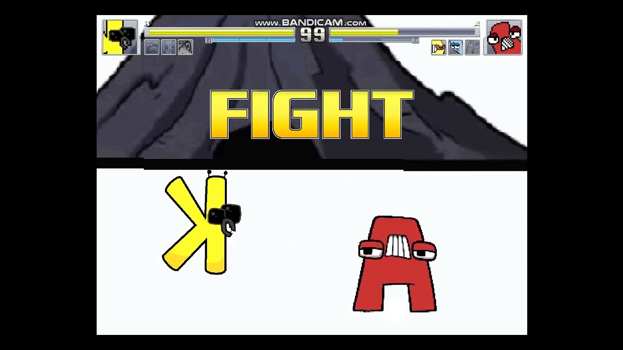 MUGEN Battles 99# F, I, K and Dooby Dummy VS Q, A, B and C
