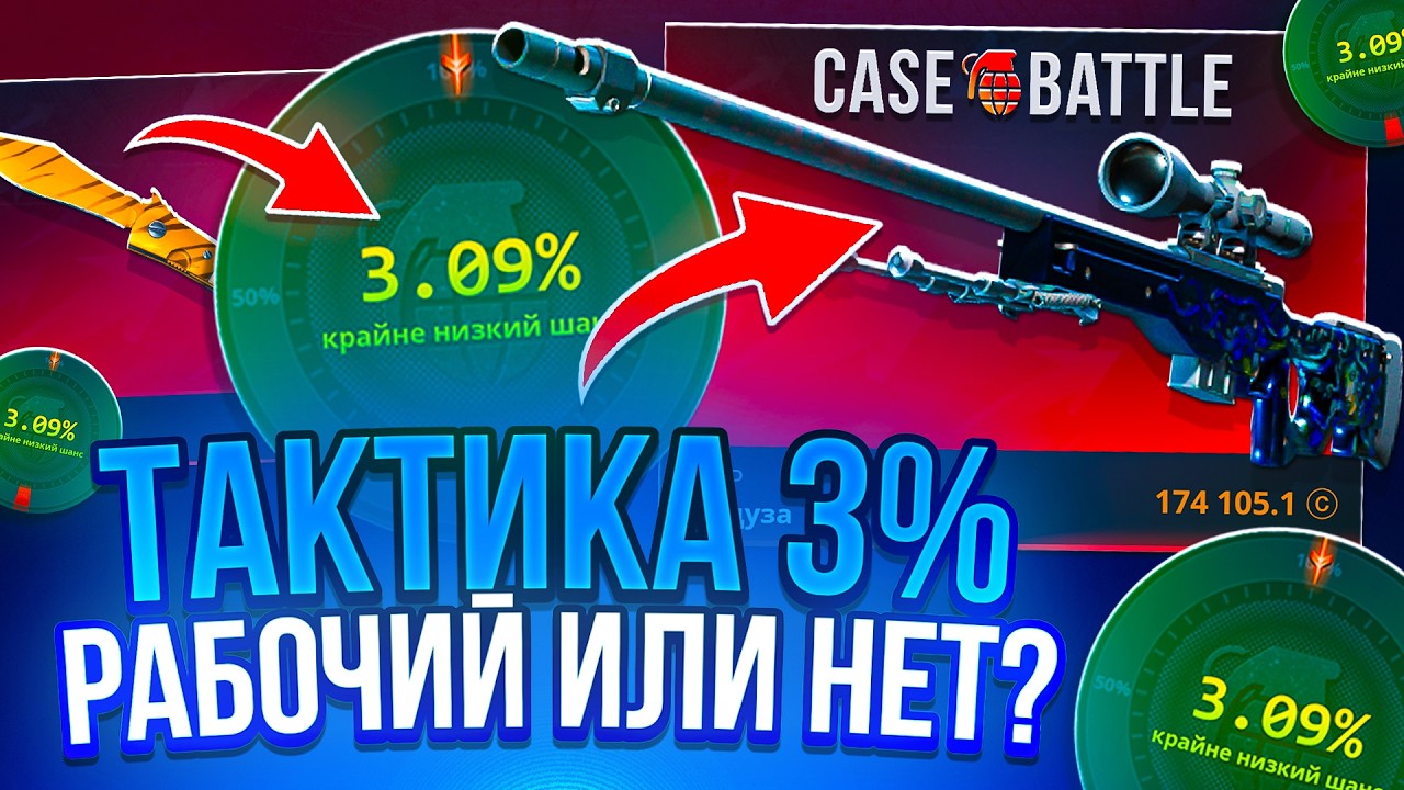 ЛЕГЕНДАРНАЯ ТАКТИКА 3% НА CASE-BATTLE! РАБОЧАЯ или НЕТ НА КЕЙС БАТЛ 2026!?