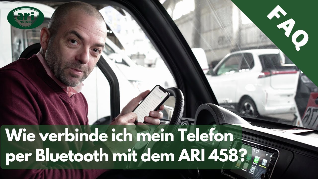 Wie verbinde ich mein Telefon mit dem ARI 458 - Häufig gestellte Fragen bei ARI Motors